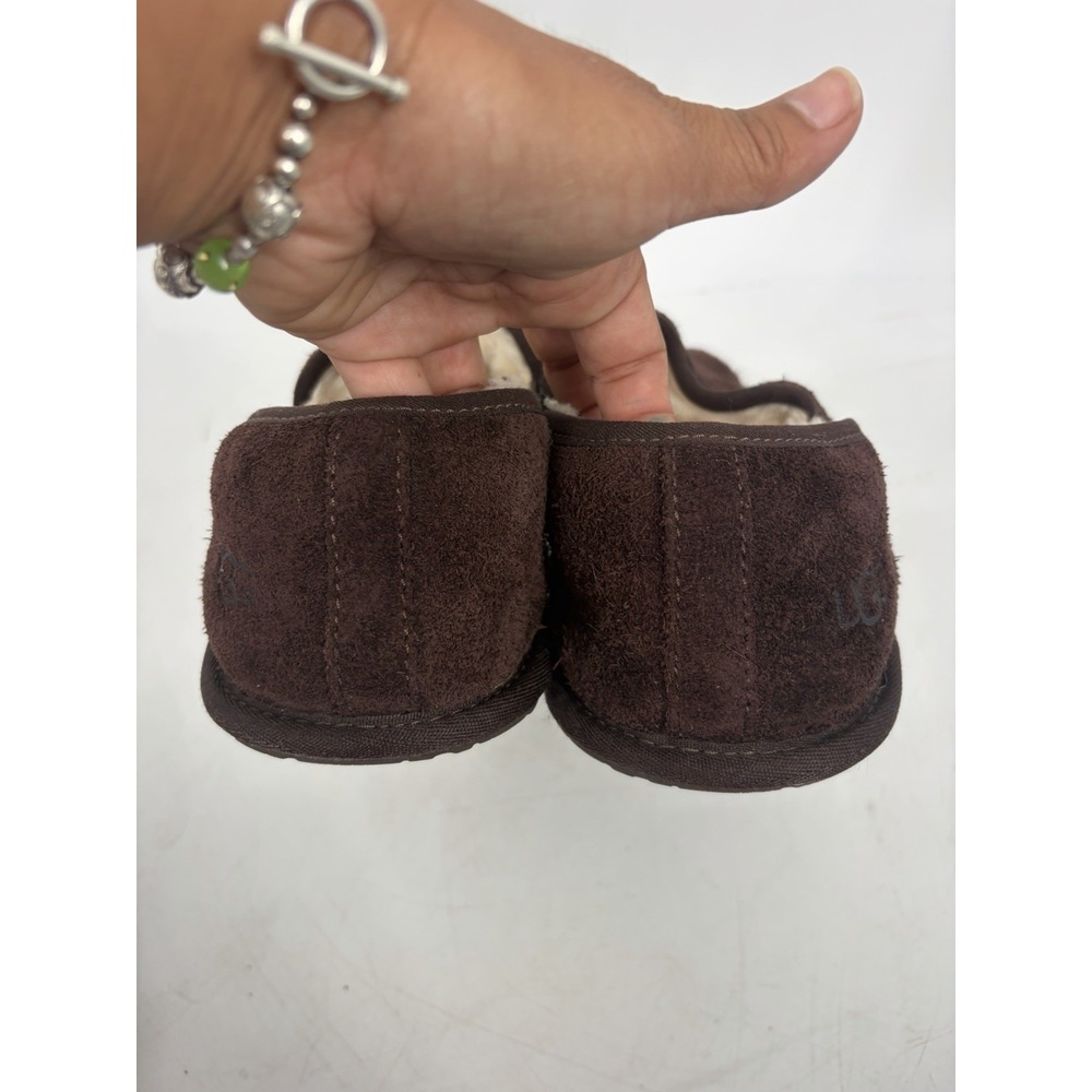 UGG Australia Scuff Romeo II Men's Size 10 Slippers Brown Suede Sheepskin - Picture 5 of 11